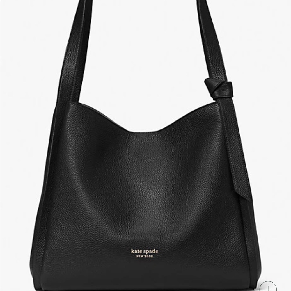 Black Kate Spade Large Knott bag.